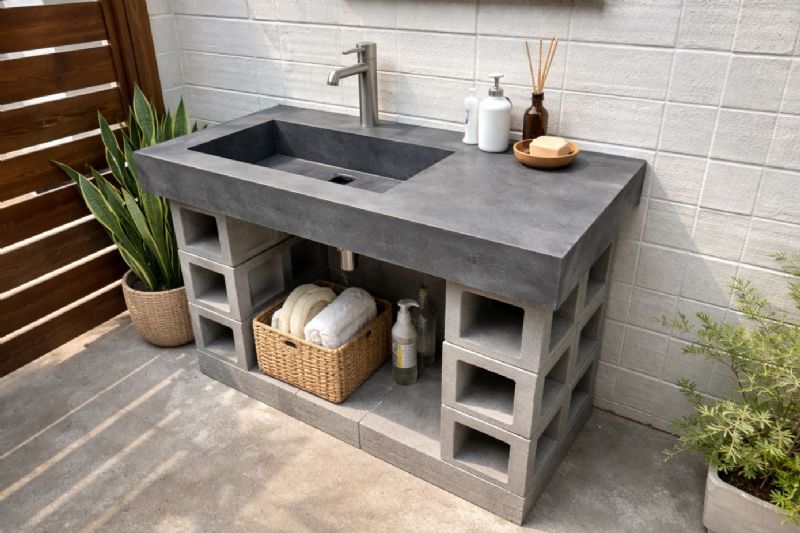 板岩空心磚預鑄洗手台施工技巧整理：耐用、防水與排水重點